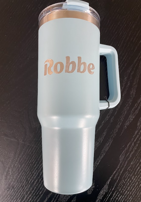 <p>Eerste gegraveerde tumbler door RVH-Belgium</p>
