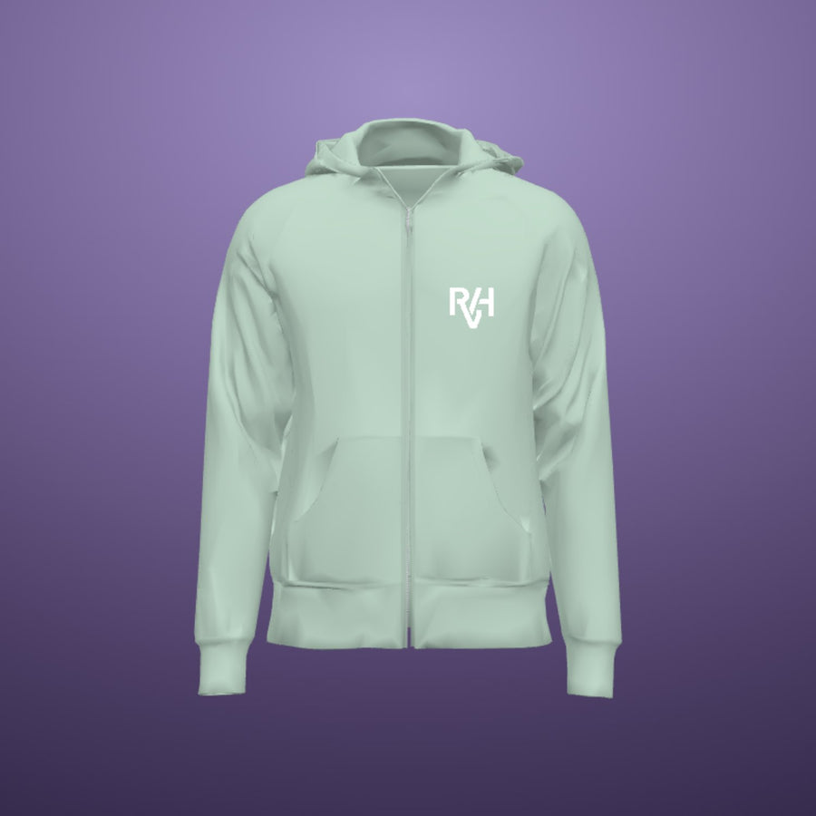 Voorbeeld met het RVH-monogram, gerenderd in de ontwerpstudio