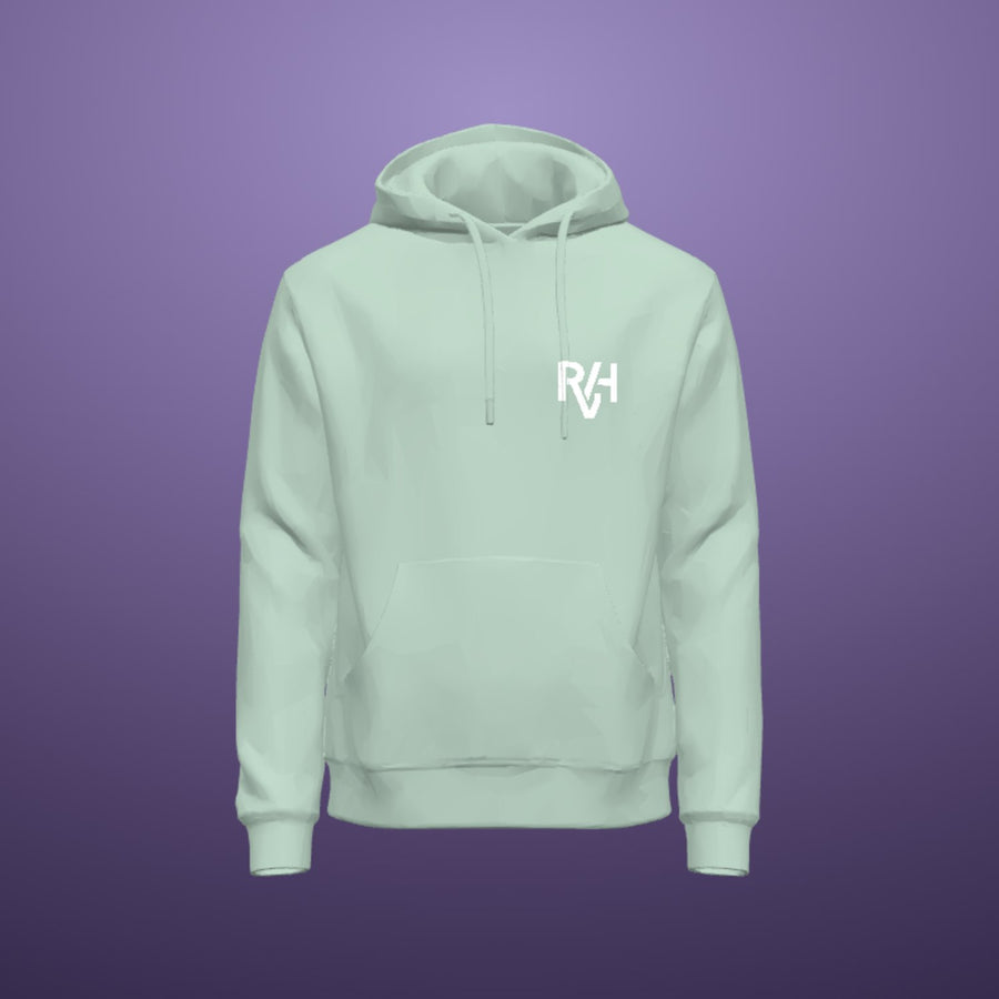 Voorbeeld met het RVH-monogram, gerenderd in de ontwerpstudio