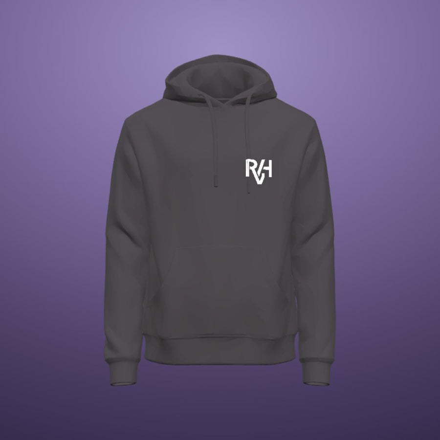 Voorbeeld met het RVH-monogram, gerenderd in de ontwerpstudio