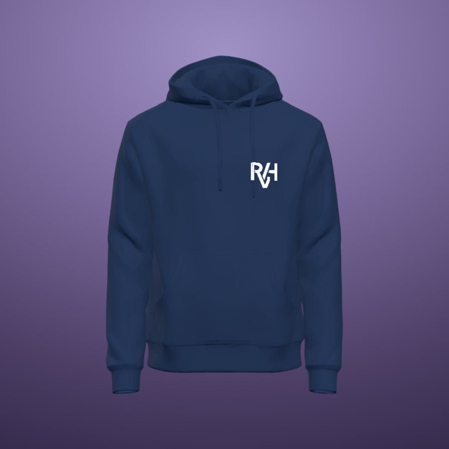 Voorbeeld met het RVH-monogram, gerenderd in de ontwerpstudio