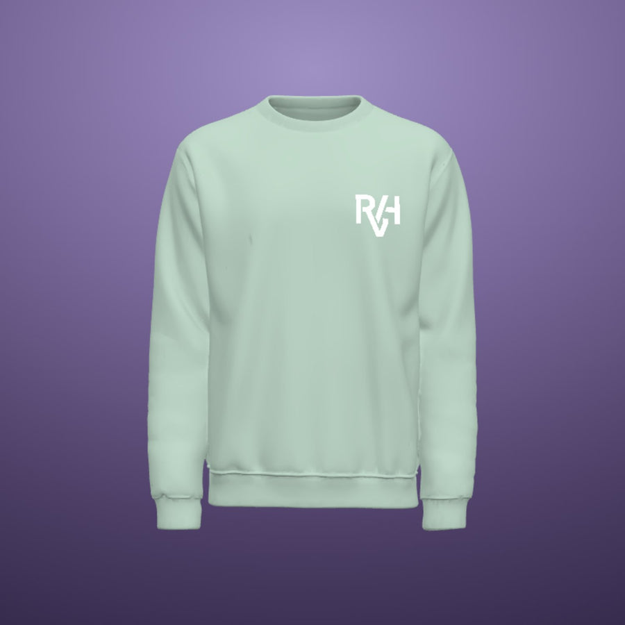 Voorbeeld met het RVH-monogram, gerenderd in de ontwerpstudio
