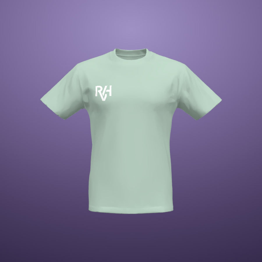 Voorbeeld met het RVH-monogram, gerenderd in de ontwerpstudio