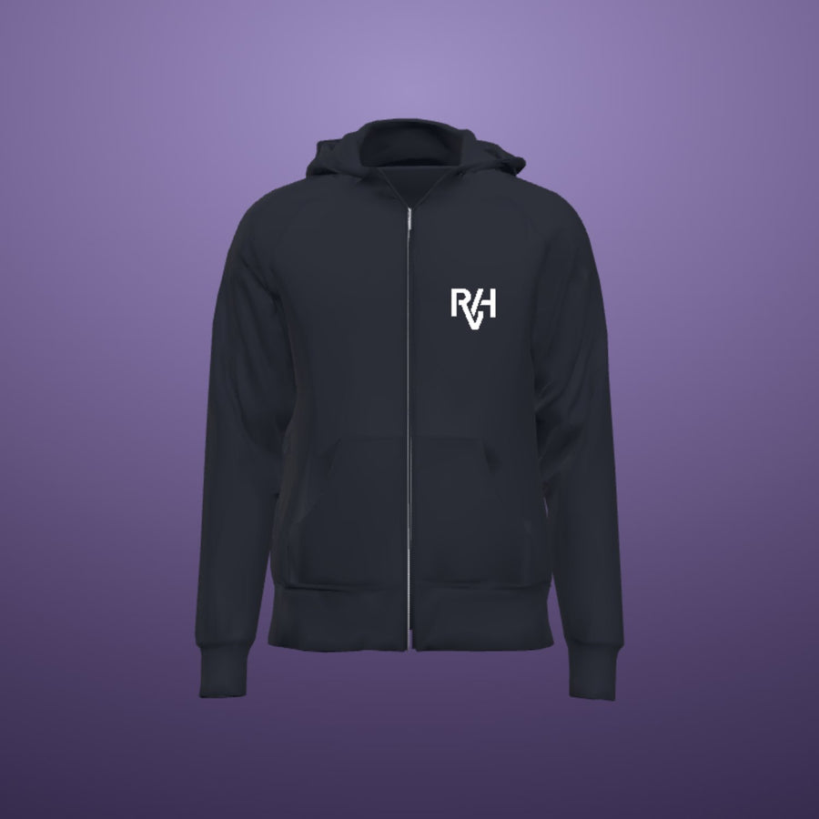 Voorbeeld met het RVH-monogram, gerenderd in de ontwerpstudio