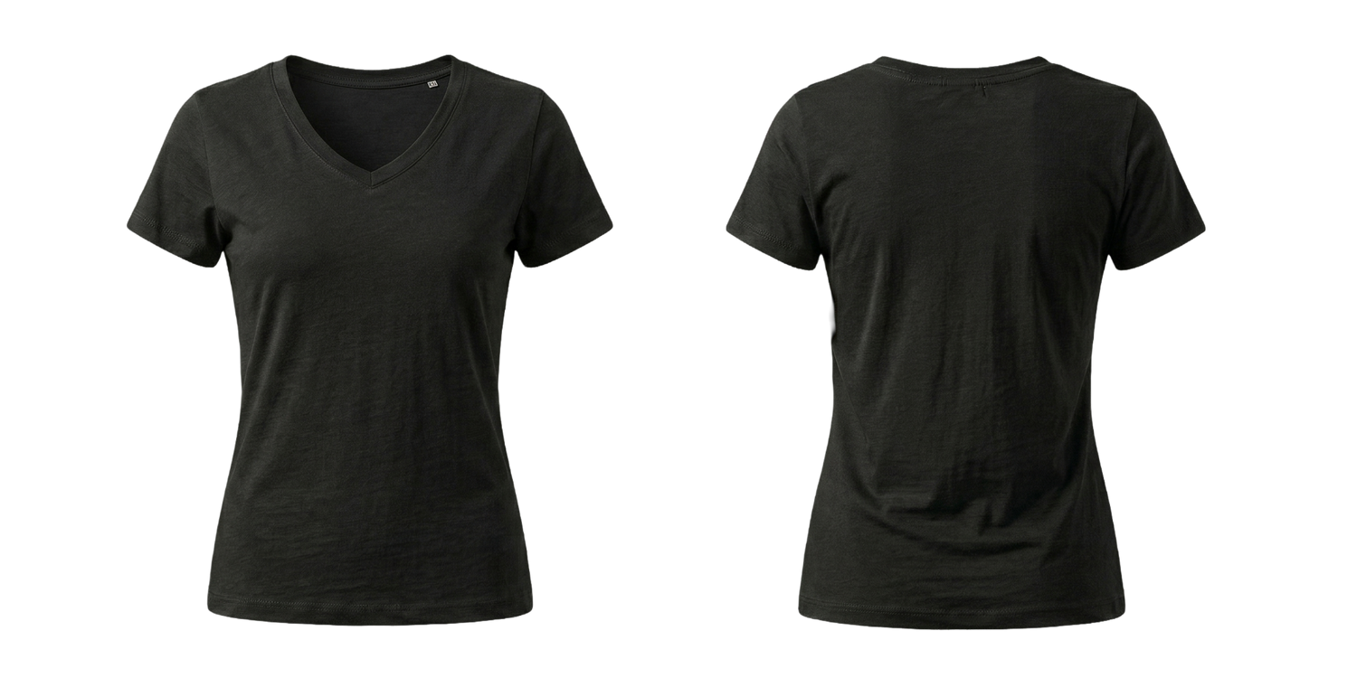 T-shirt Vrouw V-Neck
